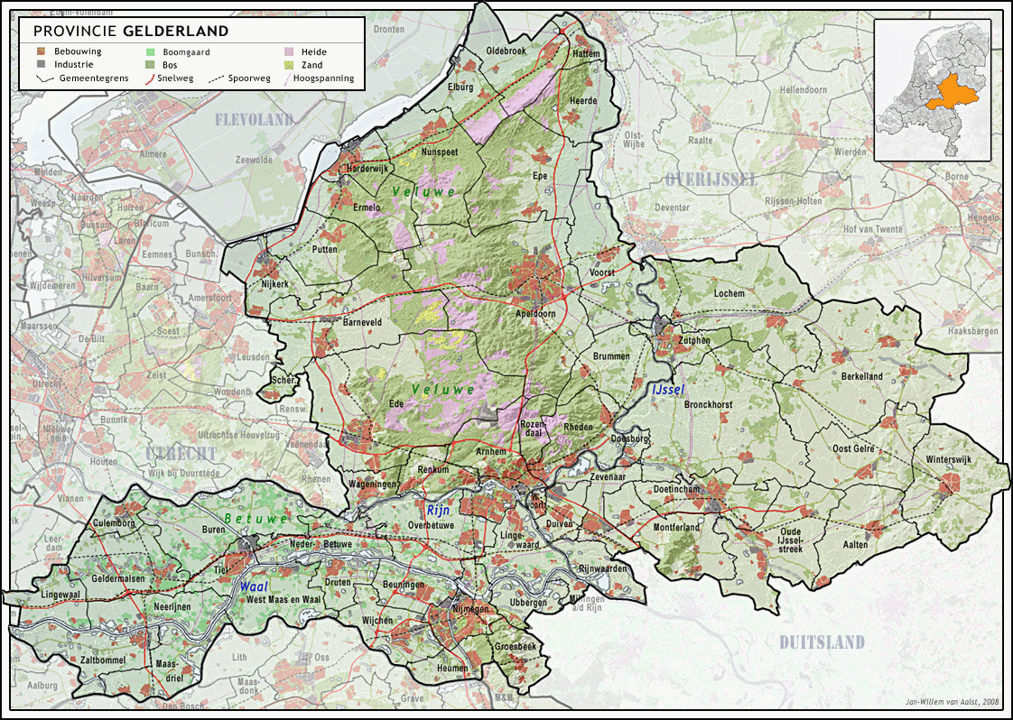 Gelderland Map
